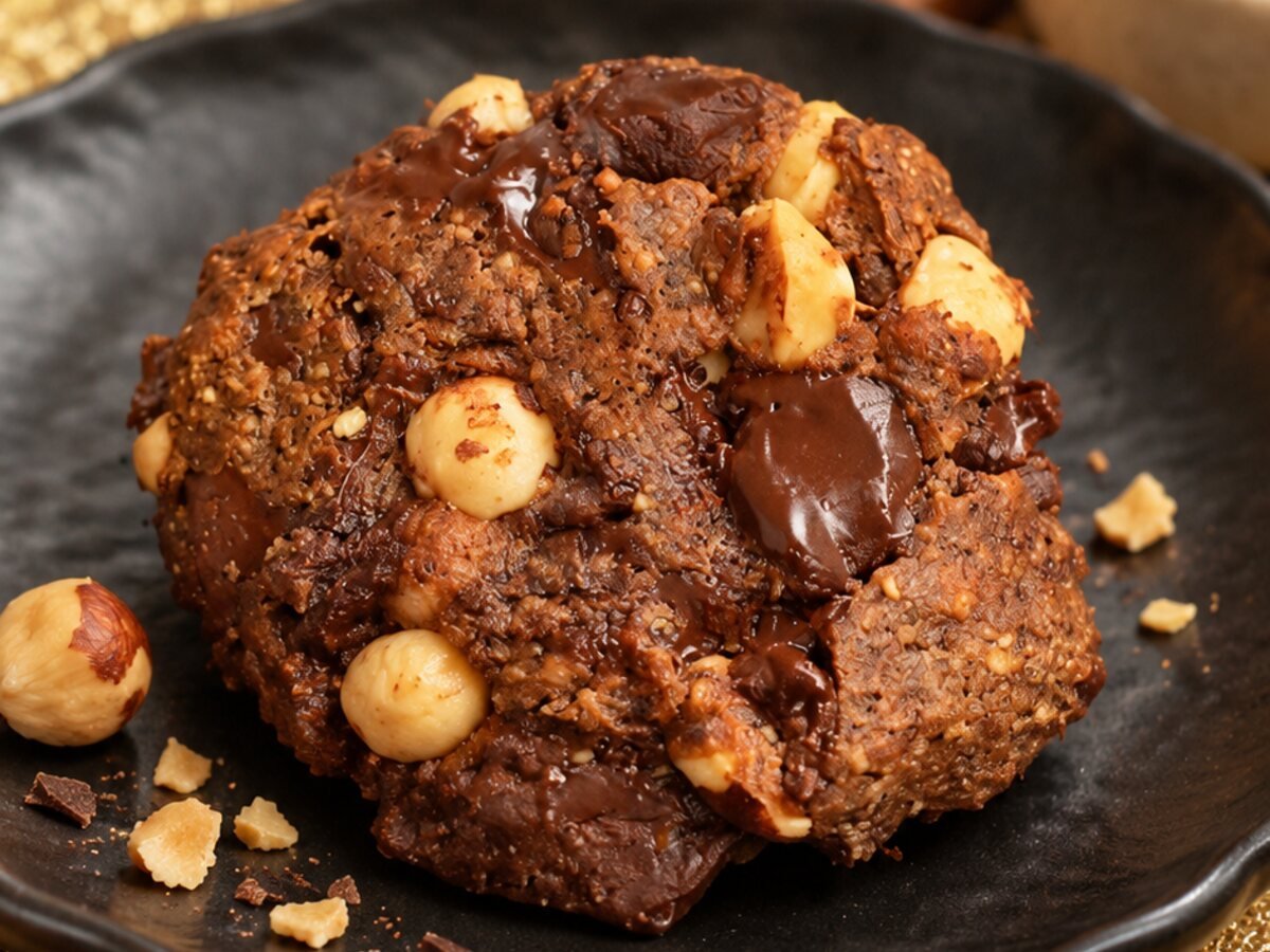 Les cookies noisette et chocolat sans farine